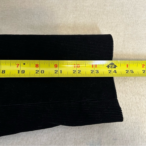 Rafaella Blazer Jacket Women's Corduroy Black w/Shoulder‎ Pads Size 8 - Picture 7 of 8